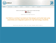 Tablet Screenshot of cal-weld.com